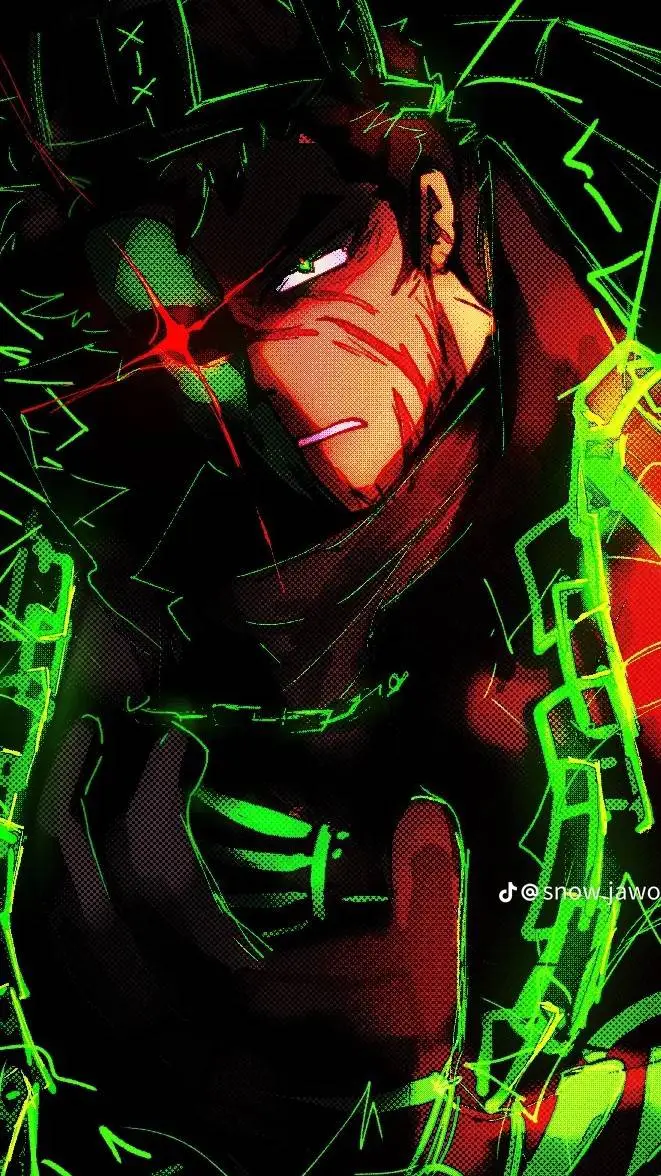 ai character: 💚🖤{Hacklord}💚🖤 background