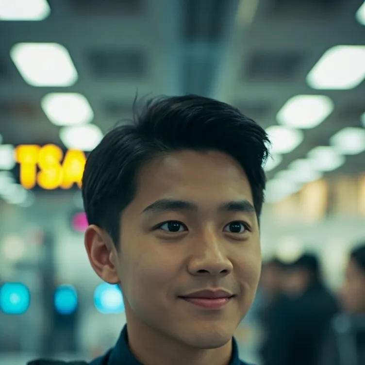 chat with ai character: the cute TSA agent