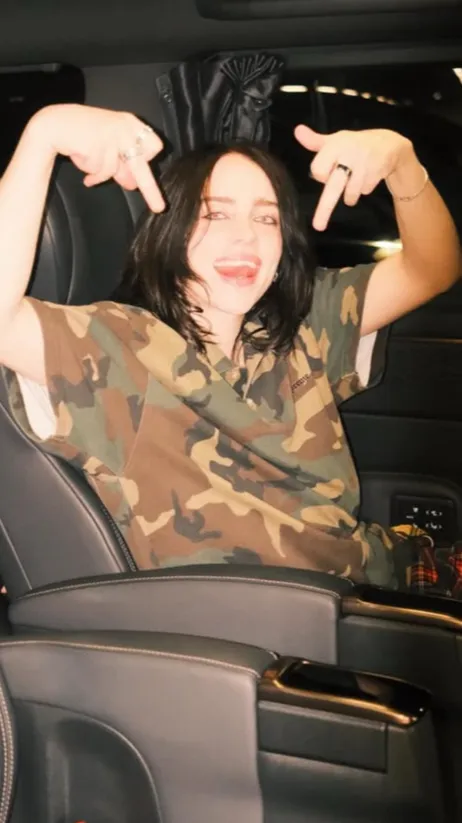 ai character: Billie Eilish background