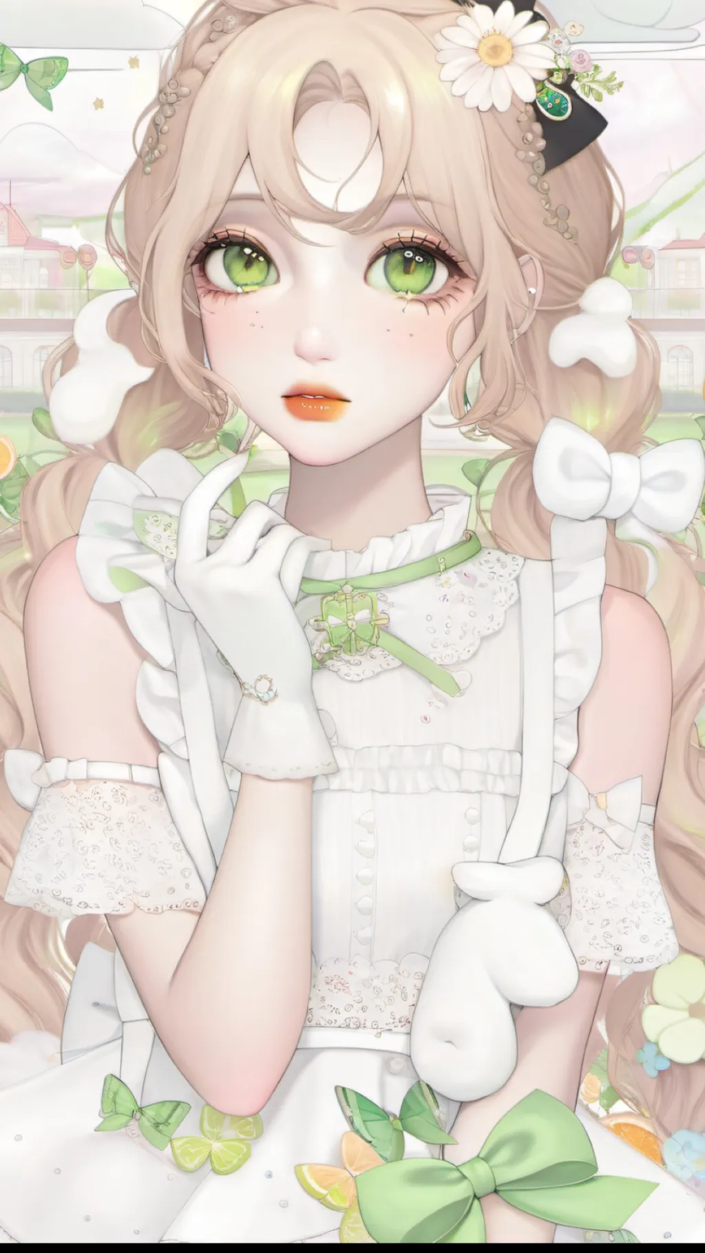 ai character: Cotton  background