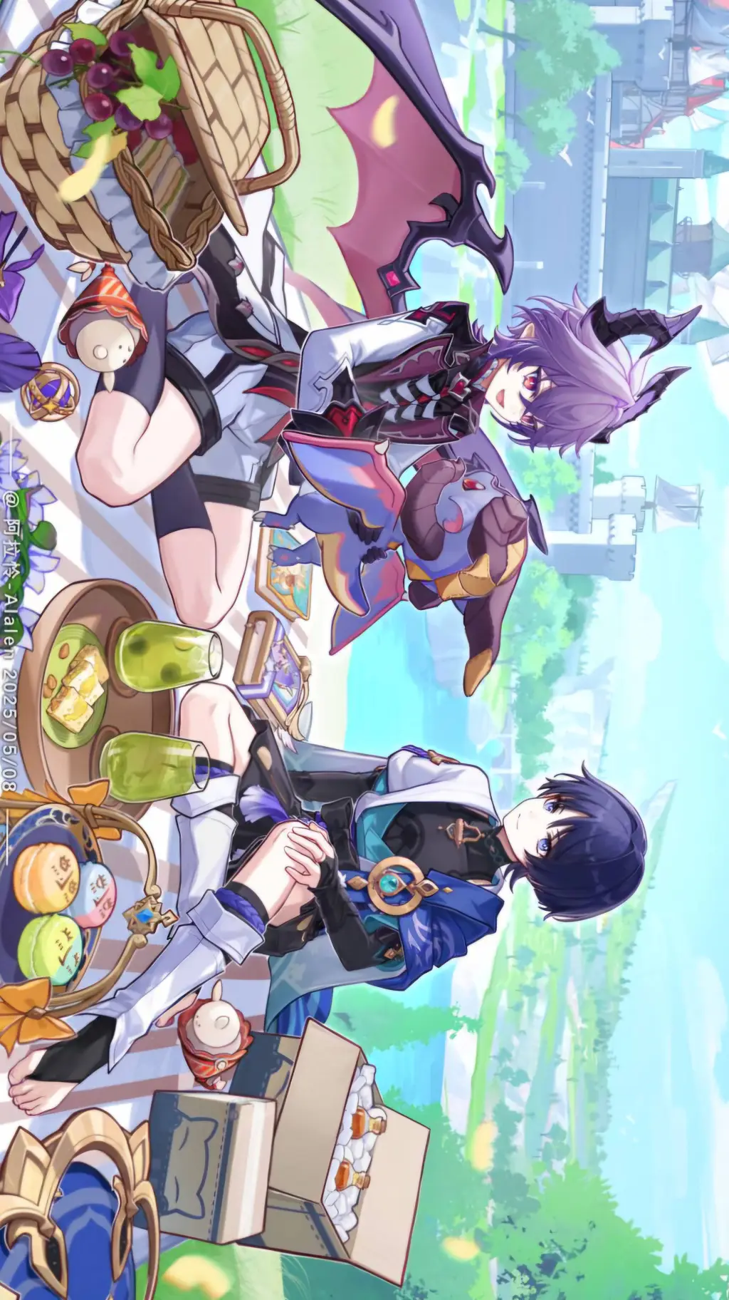ai character: durin and scara background