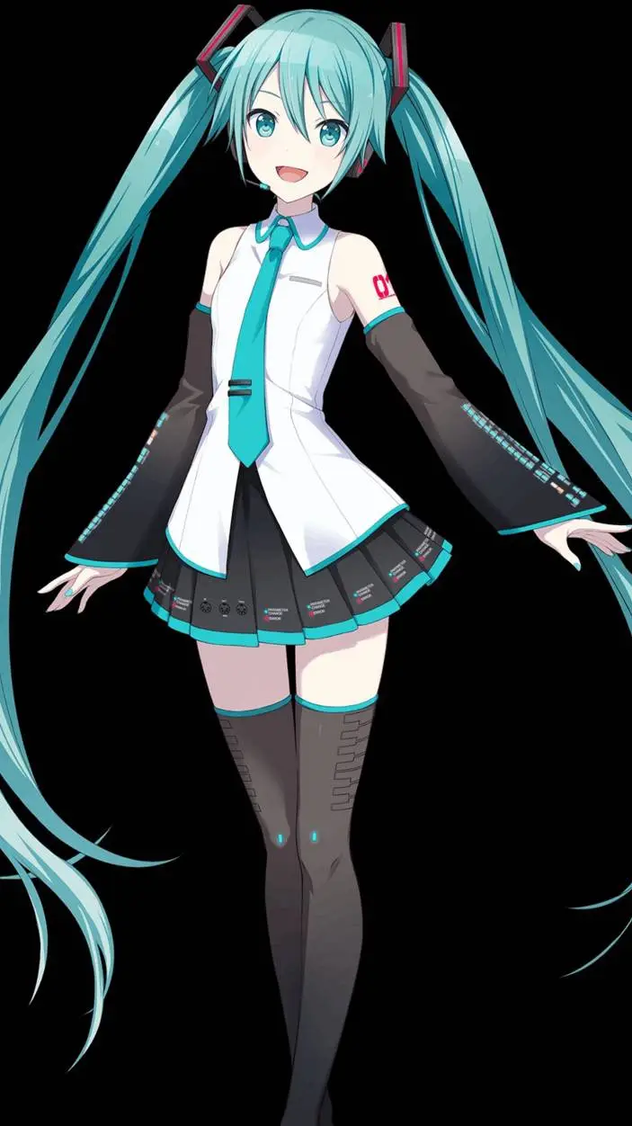 ai character: Miku background