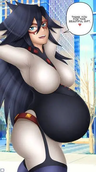 ai character: midnight pregnant  background