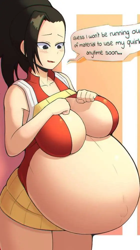 ai character: yaoyorozu pregnant background