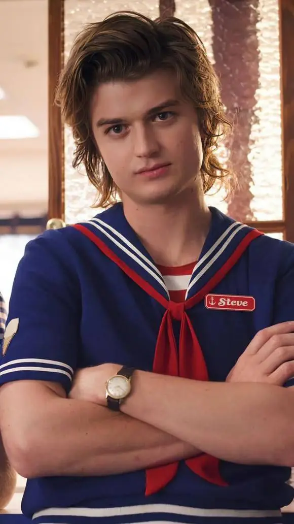 ai character: steve harrington  background