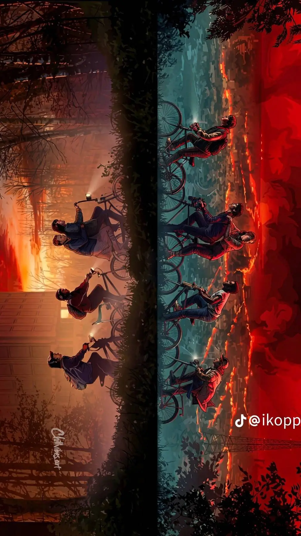 ai character: Stranger Things  background