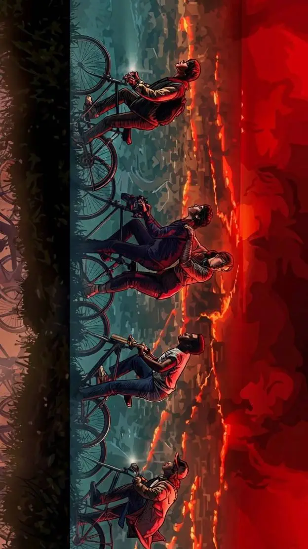 ai character: Stranger things  background