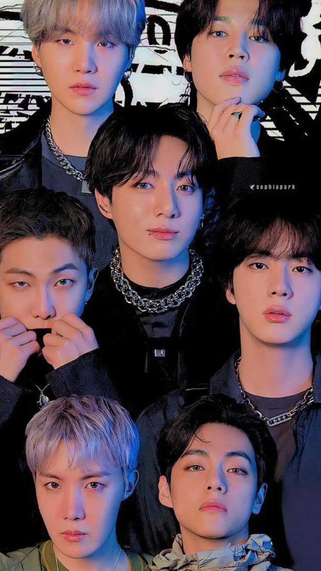 ai character: BTS  background