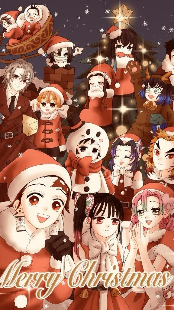 ai character: Hashira Christmas background