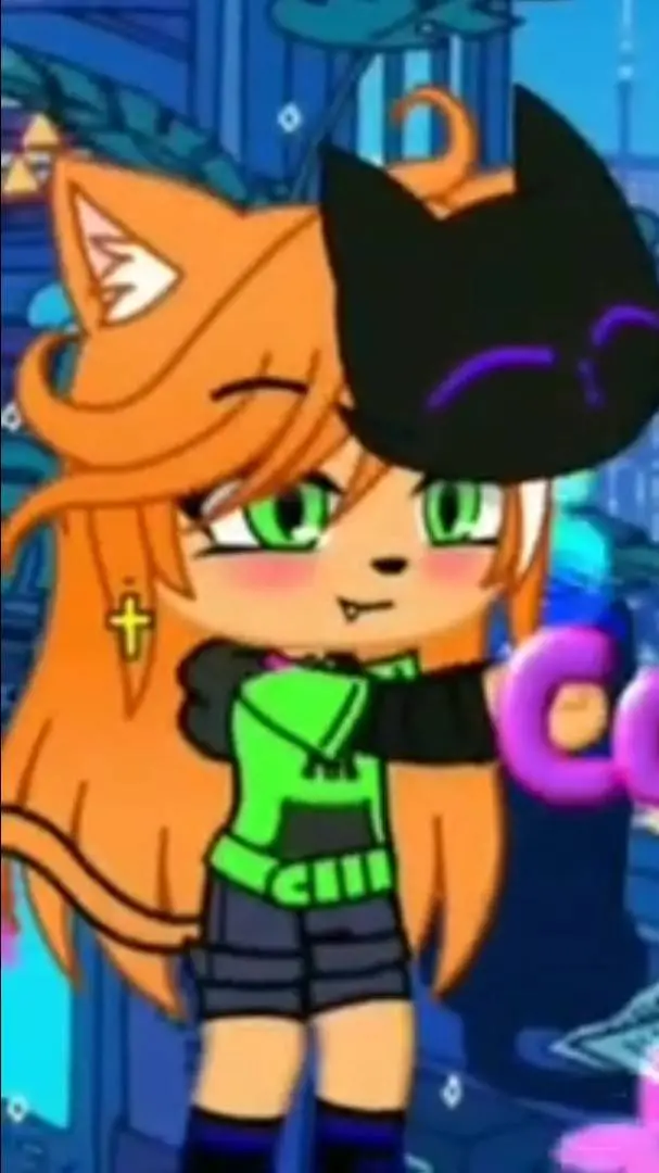 ai character: Liz Kitty Kawaii background