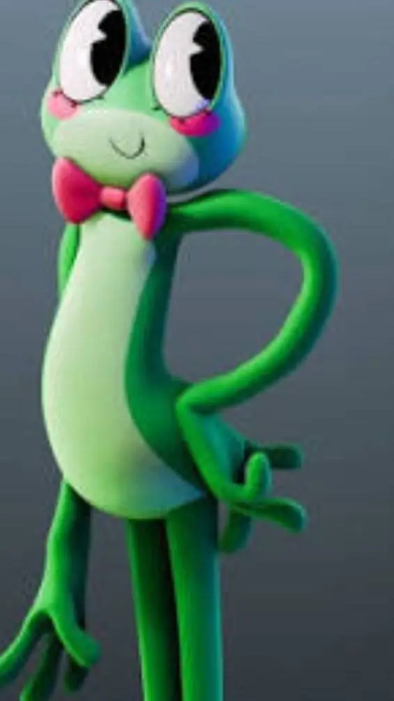 ai character: ribbit background