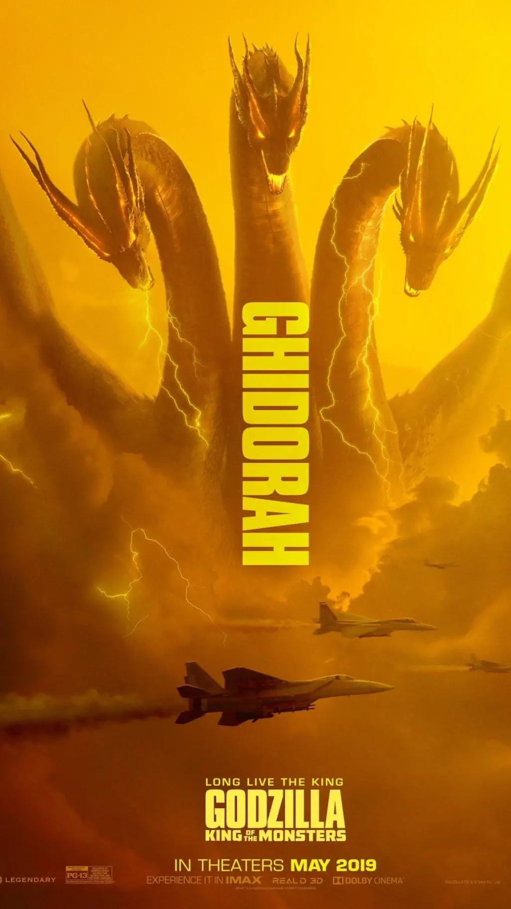 ai character: King Ghidorah background