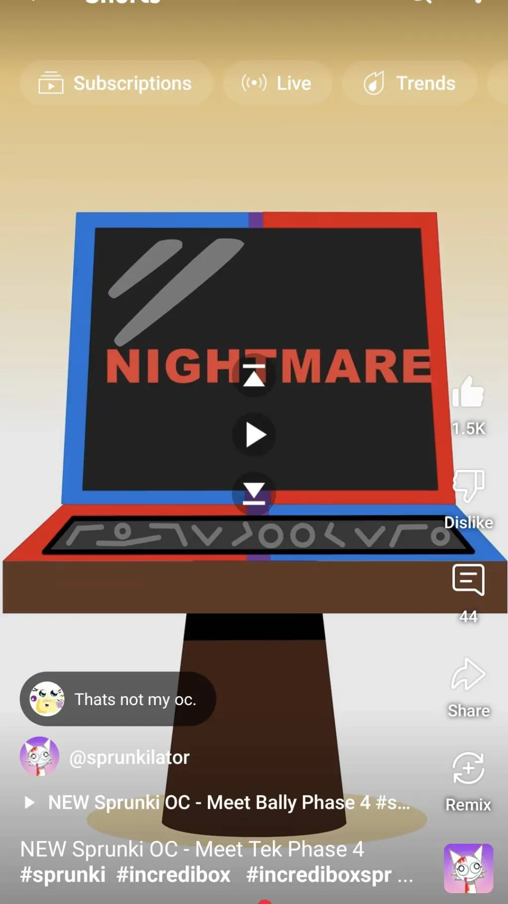 ai character: h sprunki hate you background