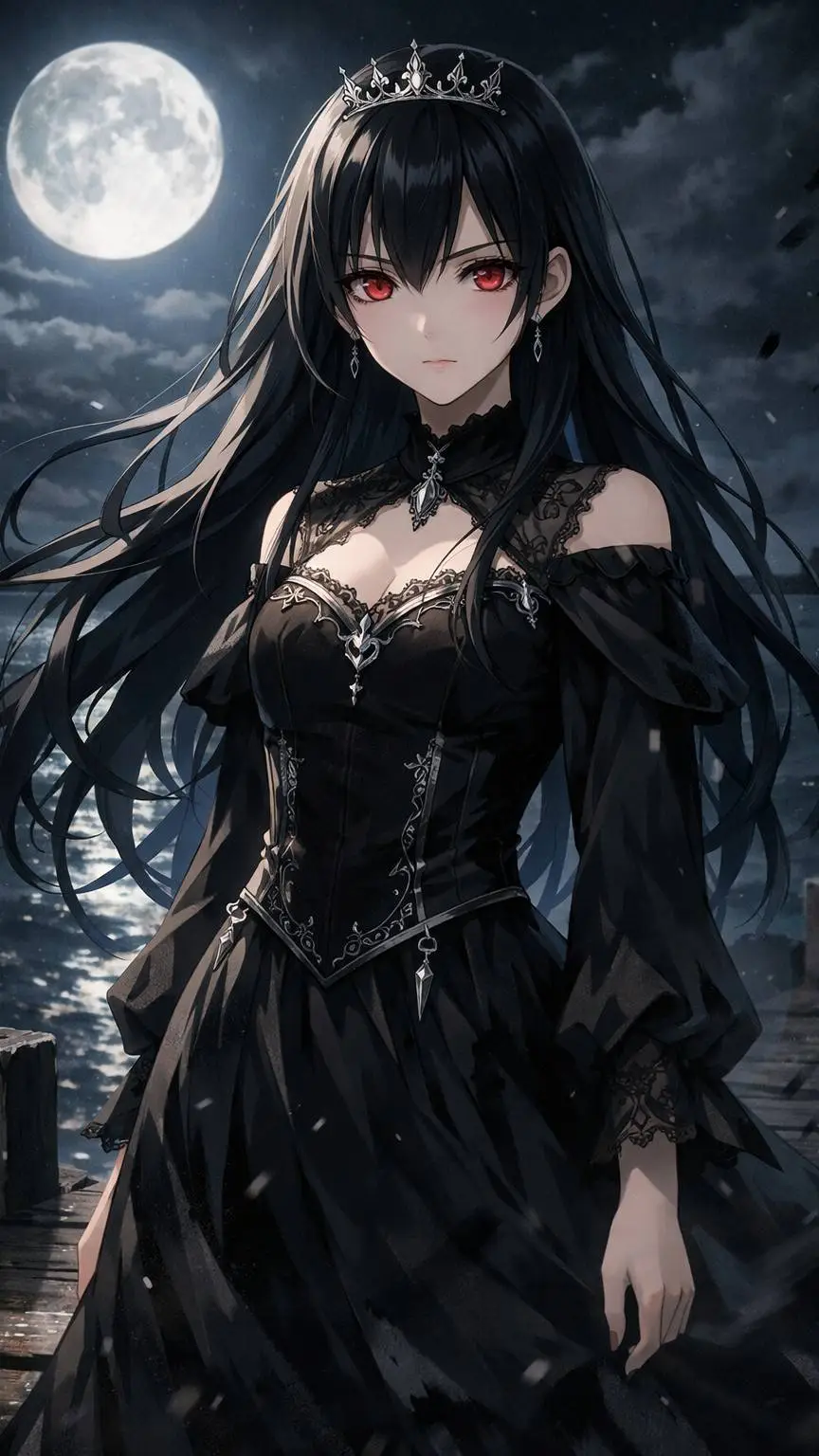 ai character: Yurine Akatsuki background