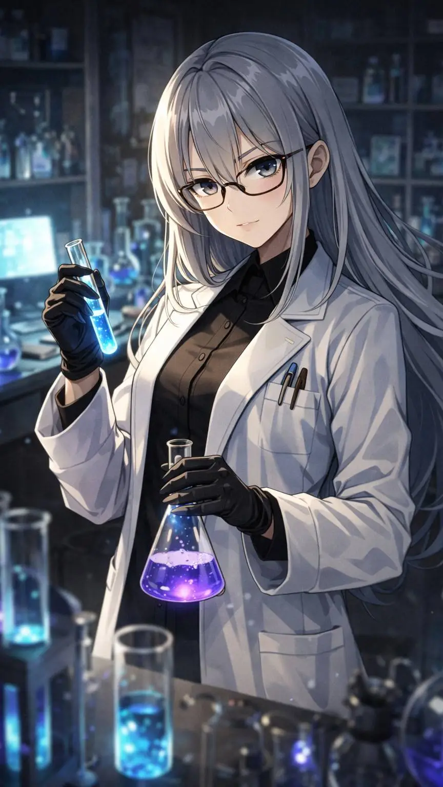ai character: Dr.Reina Shirogane background