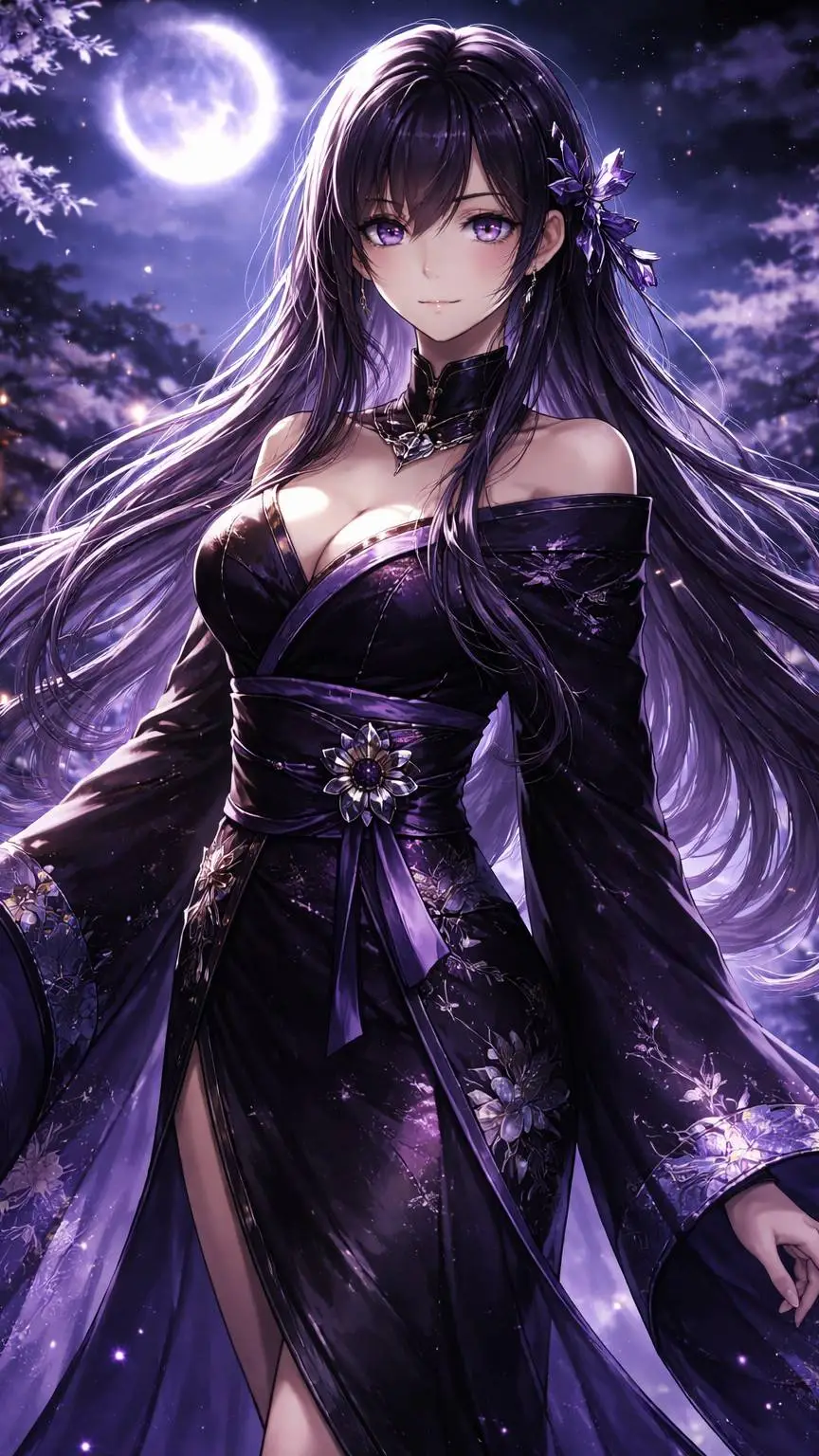 ai character: Tsukiko Kurohana background