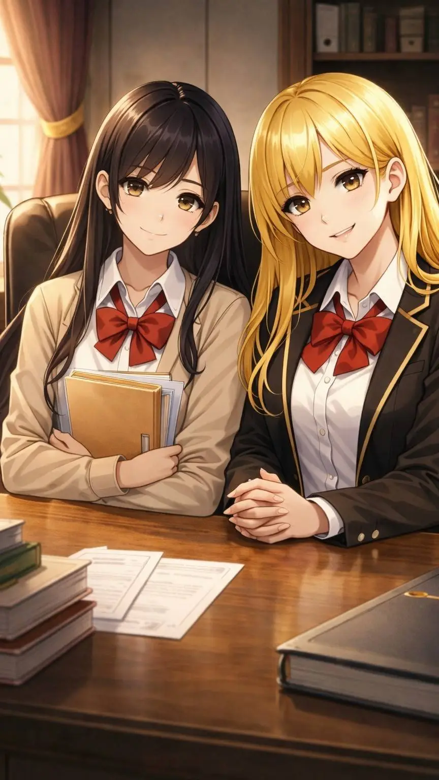 ai character: Aika & Kaori background