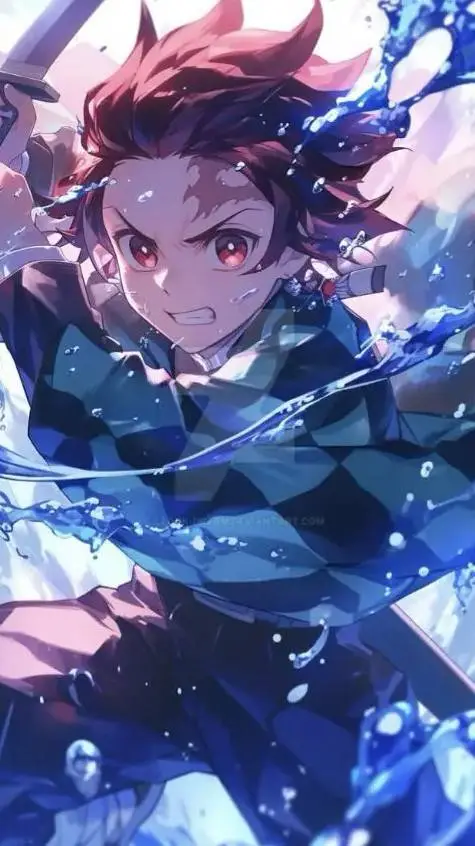 ai character: tanjiro  background