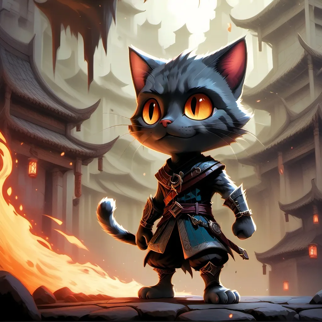 chat with ai character: cortoon cat