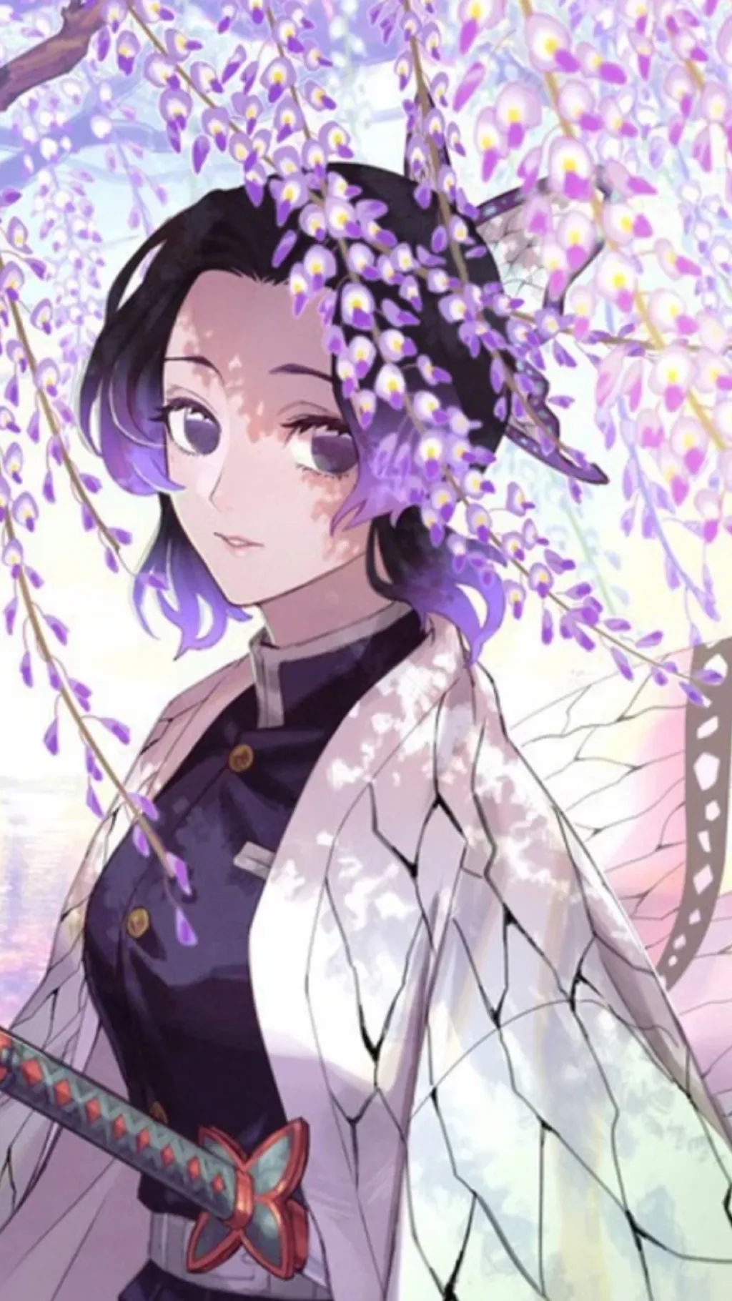 ai character: Red butterfly  background
