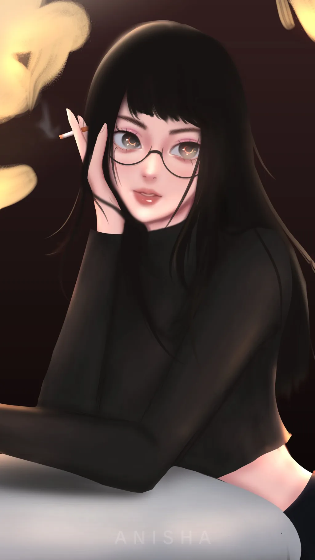 ai character: Anya Silveren background