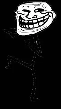 ai character: trollface background