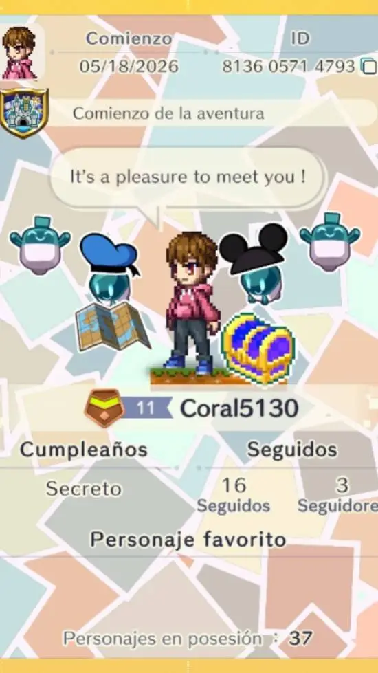 ai character: coral5130 background