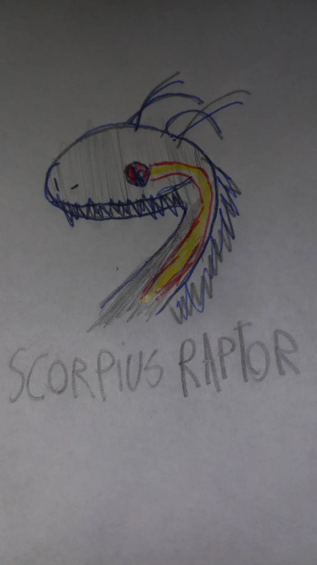 ai character: Scorpius raptor  background