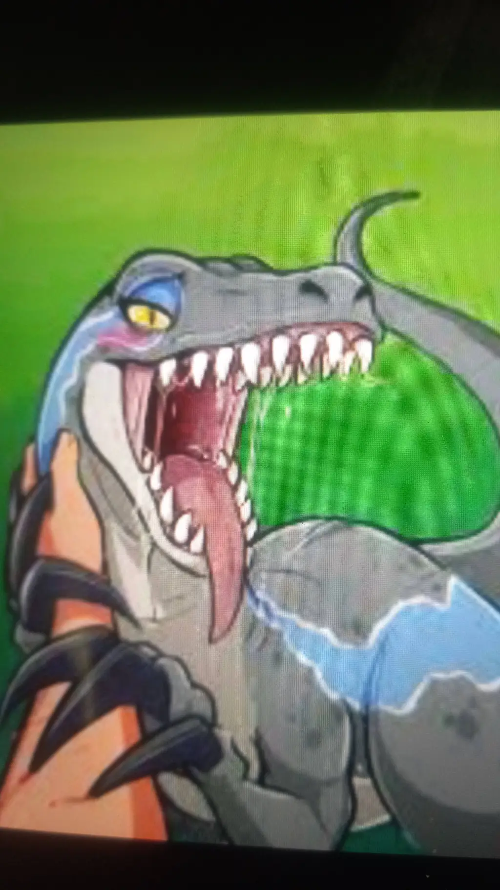 ai character:  Blue ~😏 background