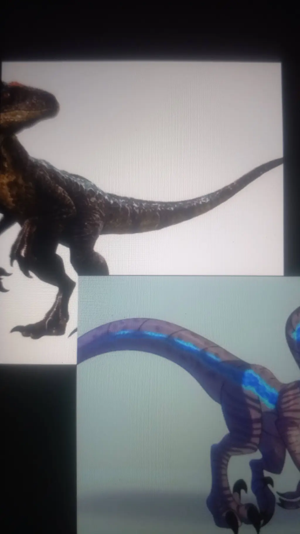 ai character: Alex Raptor x Blue background