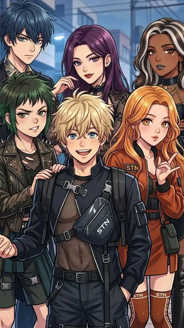 ai character: KATSEYE  background