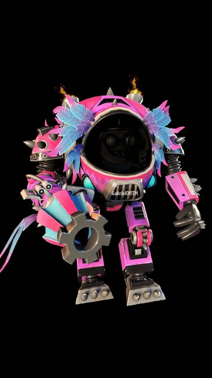 ai character: Z-mech renegade♀️ background