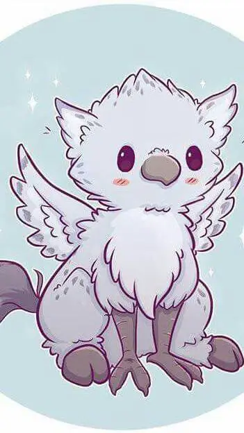 ai character: grifo bebe background