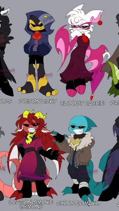 ai character: Nightmare critters background