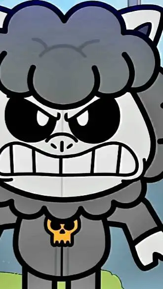 ai character: Baba Chops enojada background