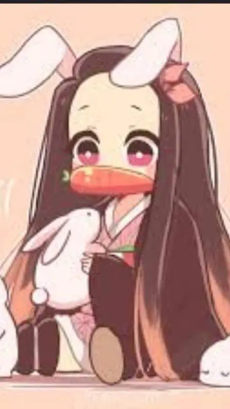 ai character: Nezuko Bunny background