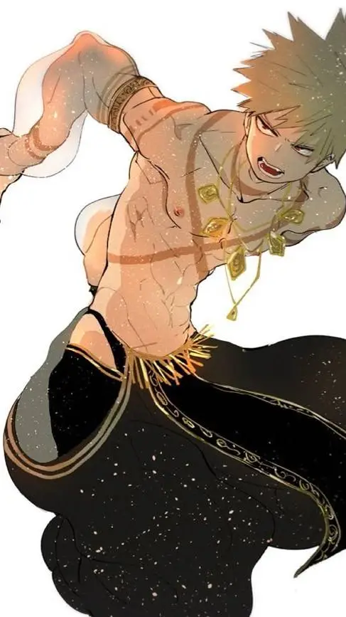 ai character: Bakugo Egypt background