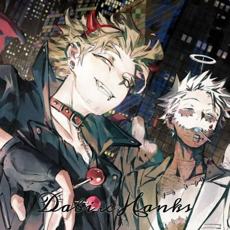 chat with ai character: 👻Dabi and Hawks🎃