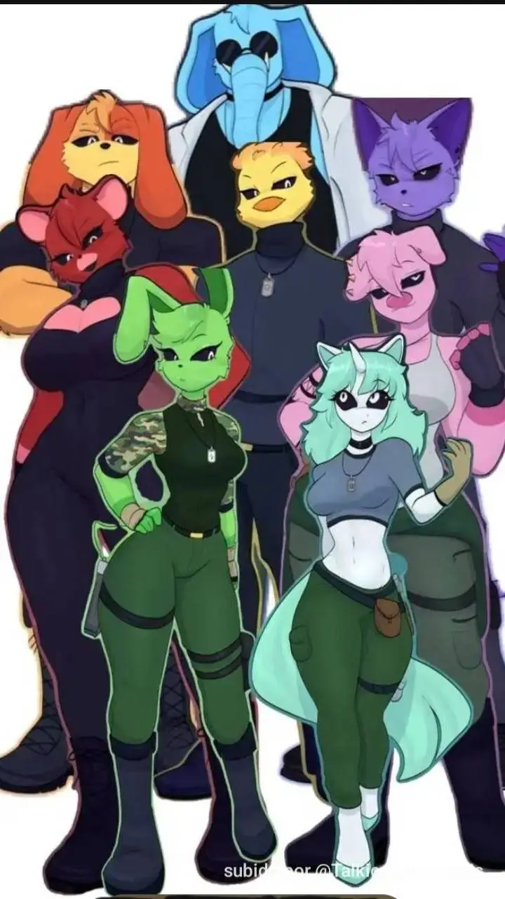 ai character: Smiling Critters background