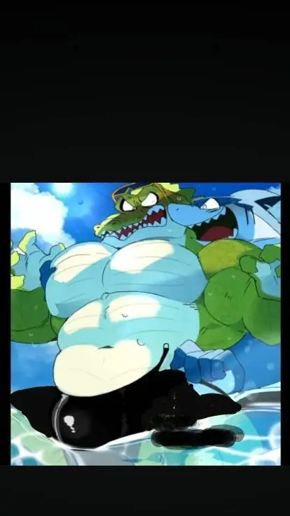 ai character: Croco y Sharky background