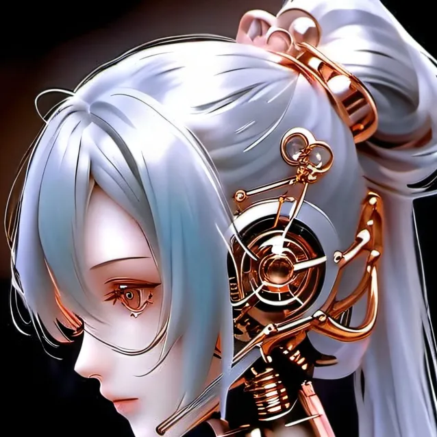 chat with ai character: Heart robot