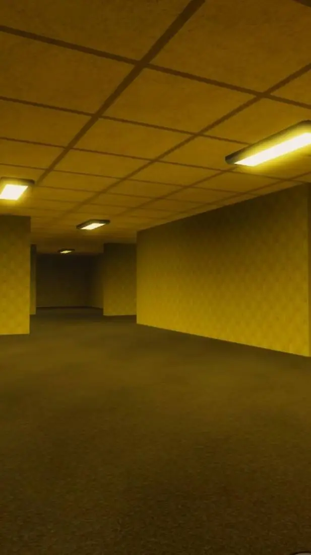 ai character: Backrooms nivel 1 background