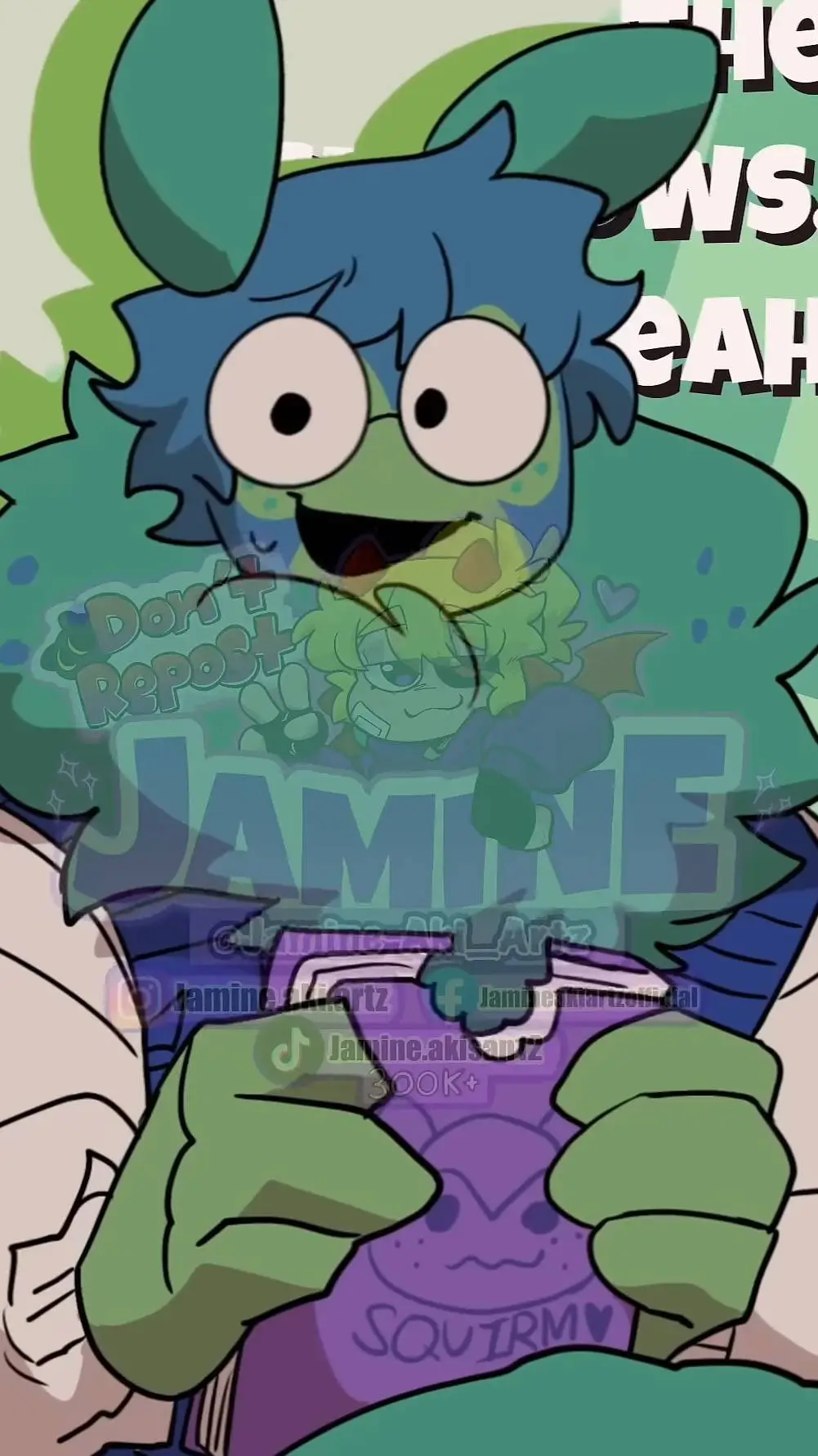ai character: Squirm background