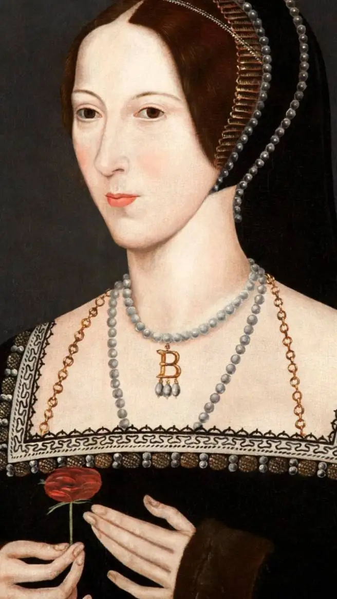 ai character: Anne Boleyn 🌹𑁍ܓ🌷˚₊ background
