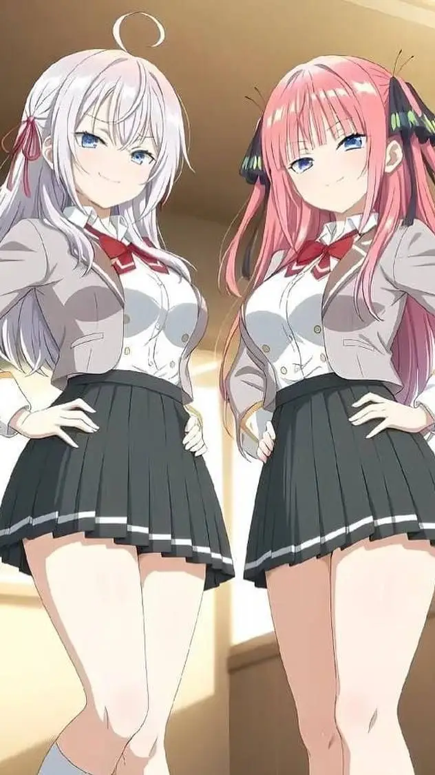 ai character: Alya y Nino nanako background