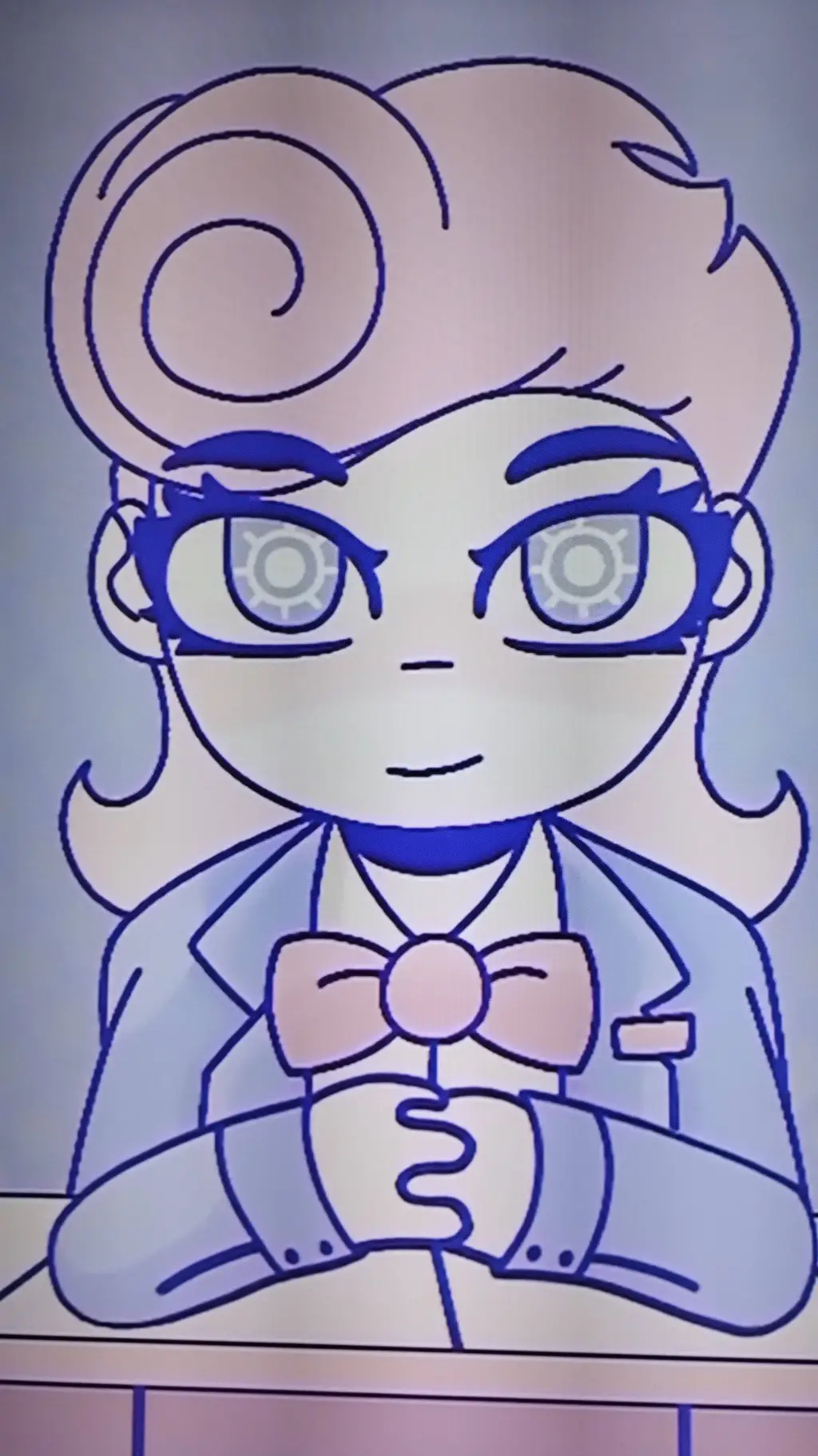 ai character: Harvey  background