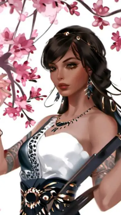 ai character: Luna background