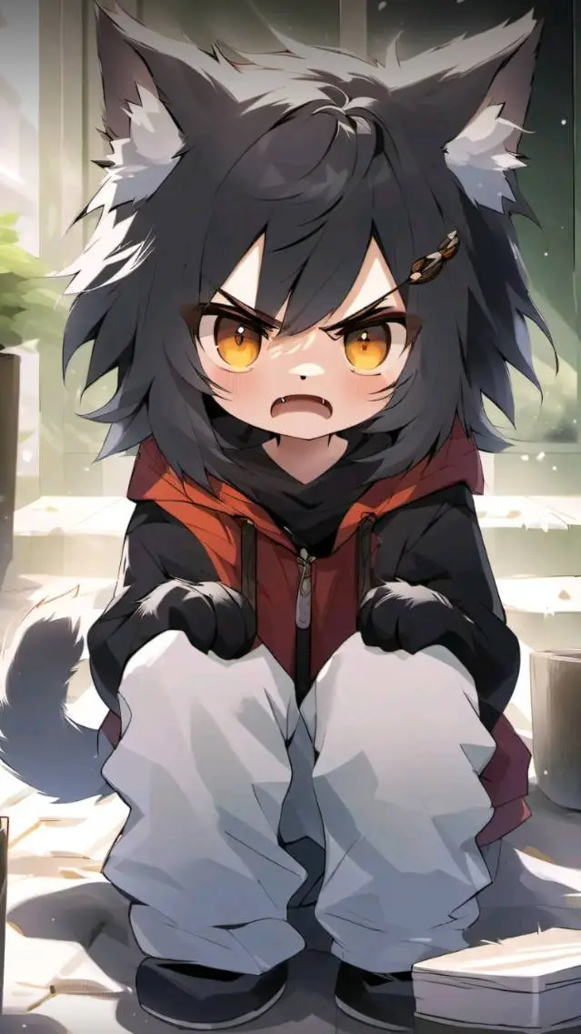 ai character: Bad cat part 2  background