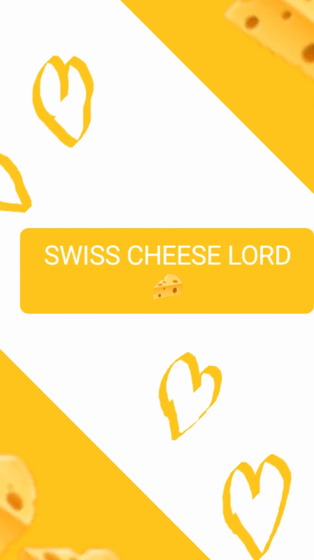 ai character: swiss cheese lord🧀 background