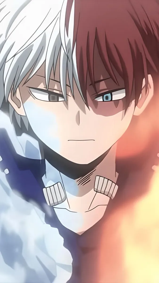 ai character: Shoto Todoroki background